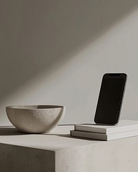 A phone mockup electronics furniture table.