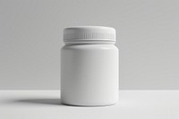 Protein jar mockup porcelain beverage pottery.