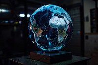 Earth globe hologram astronomy universe planet.