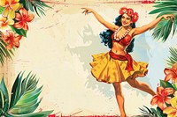 Woman dance hula recreation.