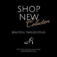 Shop new collection Instagram post template