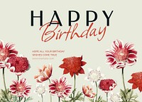 Happy Birthday card template