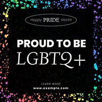 LGBTQ Instagram post template