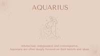 Aquarius ppt presentation template, earth tone design