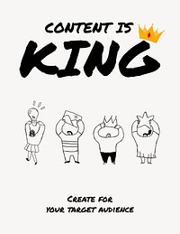 Content is king flyer template