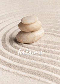 Zen stones poster template