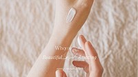 Beauty product blog banner template