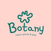Botany brand logo template  