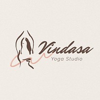 Yoga studio logo template  