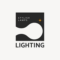 Lamp brand logo template  
