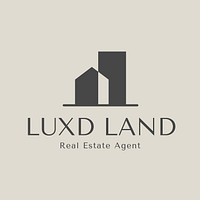 Real estate agency logo template  
