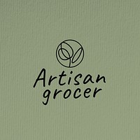 Artisan grocer logo template  