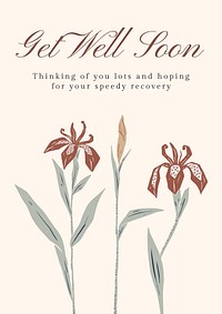 Get well soon poster template