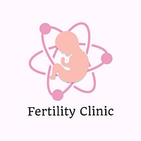  Fertility clinic logo  health  wellness business branding template 