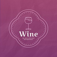 Wine logo  vintage template 