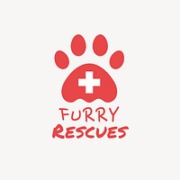 Animal rescue  logo template