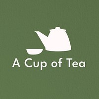 Cup of tea logo template  food business 