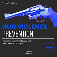 Gun violence prevention Instagram post template