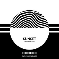 Sunset album cover template