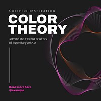 Color Theory Facebook post template