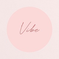 Pink vibes Instagram story highlight cover template illustration