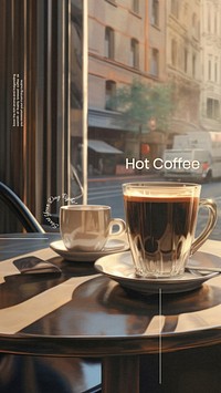 Hot coffee  Instagram story template