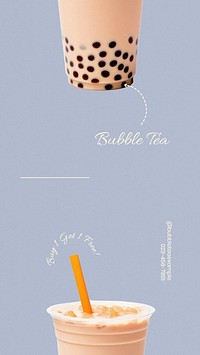 Bubble tea  Instagram story template