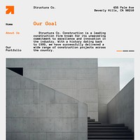 Construction company brochure Instagram post template