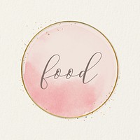Aesthetic food Instagram story highlight cover template