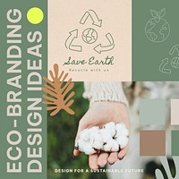Eco-branding Instagram post template