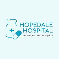 Hospital  logo line art 