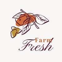 Farm fresh logo template