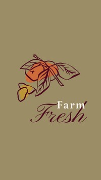 Farm fresh Facebook story template  