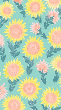 Pattern sunflower asteraceae graphics blossom.