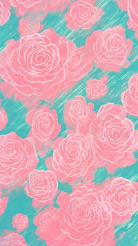 Pattern pink rose graphics blossom flower.