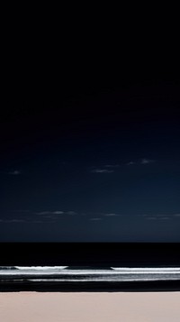 High contrast beach shoreline outdoors horizon.