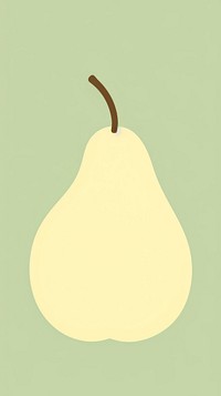 Illustration of a simple Chinese pear produce fruit plant.