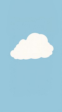 Illustration of a simple cloud chandelier outdoors cumulus.