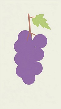 Illustration of a simple Grape grapes outdoors produce.