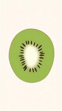 Illustration of a simple kiwi produce fruit plant.