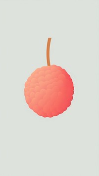 Illustration of a simple lychee raspberry produce fruit.