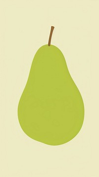 Illustration of a simple pear produce fruit plant.