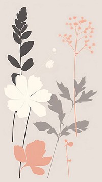Pattern flowers graphics painting blossom.