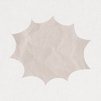 Starburst icon in cute paper cut illustration