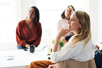 Diverse woman in meeting