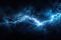 Electric blue lightning storm