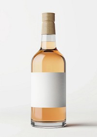 Elegant whiskey bottle with label