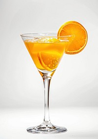 Refreshing orange cocktail drink