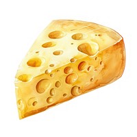 Delicious Swiss cheese illustration