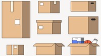 Parcel delivery elements element set